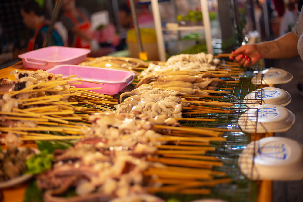 seafood-skewers-grilling-night-market